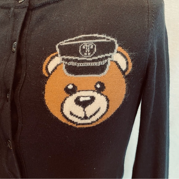 Moschino XS/Sm black conductor bear sweater pure wool. - Picture 5 of 10